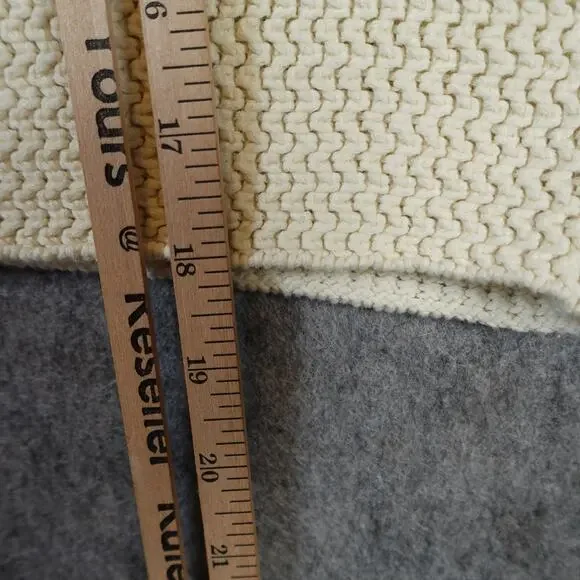 Reformation Top Womens Extra Large Suzanne Cotton Knit Tank Halter Crochet Cream - Picture 6 of 10